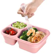 Collapsible Silica Gel Outdoor Lunch Box Leakproof Folding Food Storage Food Preparation Container That Can Be Separated