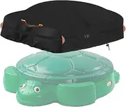 Sandbox Cover,600D Waterproof Oxford Fabric With Two Reflective Carrying Handles and a Loop of 4.1 Metre Webbing Carabiners, Elasticated Drawstring at the Bottom, Outdoor Garden Protector