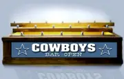 COWBOYS BEER Tap handle display LED LIGHTED HOLDS 18 ** BAR OPEN SIGN