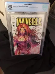 Invincible #2 CBC 9.8 Atom Eve Battle Damage Whatnot Tyler Kirkham