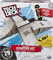 Tech Deck - Starter Kit - Ramp Set with Exclusive Board and Trainer Clips