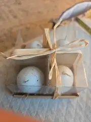 Set Of 4 Blue Egg Candles 2" Easter Candle New Easter Egg Candles