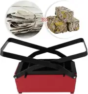 Dpofirs Paper Brick Maker, Iron Newspaper Clumping Press, Fire Brick Machine