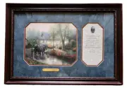 Thomas Kinkade Art Accent Print "SUNDAY OUTING" 1999 Certificate of Authenticity
