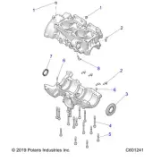 Polaris Crankcase Kit, Genuine OEM Part 2208236, Qty 1