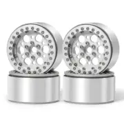FLYXM 2.2" Alloy Beadlock Wheel Rims W/hubs For Wraith AX90018 1/10 RC Car 35MM
