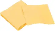 CLISPEED 10pcs Silver Wiping Cloth Silver Cleaner Cloth Cleaning Wipes Silverware Polishing Wipes Cleaning Cloth Silver Cleaning Cloth Shine Wipes Double-Sided Fleece Yellow