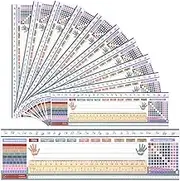 Humyoun 36 Pcs Classroom Nameplates Student Desk Name Tags Multipurpose Manuscript Name Plates Alphabet Fractions Multiplication Left/Right Desk Plate Topper