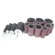 2" Sanding Drum & Sleeves Set Kit 16pcs Sandpaper Abrasive 50 80 120 grit