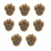 Dog Paws Button Sew - Craft Scrap Sew Miniature Embellishments- Shelly's Buttons