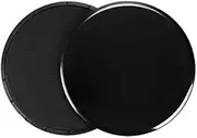 Gliding Discs Core Workout Exercise Sliders 2 Dual Sided Gliding Sliding Discs for Core Fitness, Ultimate Core Trainer, Gym, Carpet and Hardwood Floors(Black)
