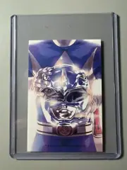 Mighty Morphin Power Rangers Helmet Montes 2016 Boom Promo Sticker Blue Ranger