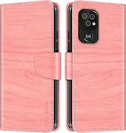 [Shantime] Leather Wallet Case Compatible with Doro 8200 Secure, Colorful Flip Cover with Card Holders Magnetic Closure Full Protection Shell(Pink)