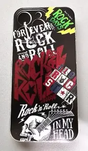 For IPhone 13 Pro 6.1 Rock & Roll Skull TPU Bumper Cell Phone Case