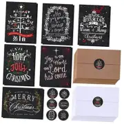 120 Sets Christmas Cards Holiday Cards with Envelopes Stickers Assortment