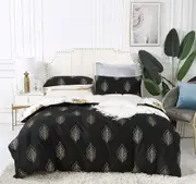 Reversible Design Super King Size Bed Quilt/Doona/Duvet Cover Set 462A