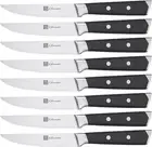 Hanmaster Steak Knives Set of 8, Forged Stainless Steel 4.5 Inches Serrated S...