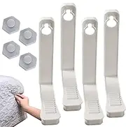 Bed Sheet Fasteners - 4X Comforter Clips to Hold to Bed - Safety Quilt Fixing Buckle Heavy Duty Comforter Holder for Cushions