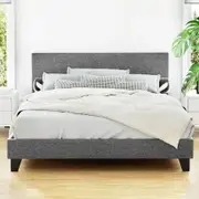 Artiss Neo Bed Frame Fabric - Grey Double
