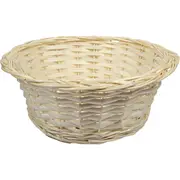 Urban Crafter Bleached Split Willow Contoured Round Basket Medium 30 x 30 x 12cm