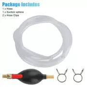 For Fuel Delivery Hand Pump Siphon Pump Hose Hose Clamps PVC Clear Hoses