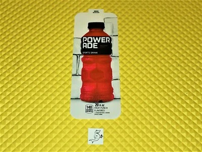 ROYAL VENDORS 660 SODA MACHINE "FRUIT PUNCH POWERADE" 20oz BOTTLE VEND LABEL