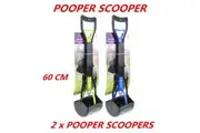 2 x Plastic Pet Quick Release Pooper Scooper Dog Puppy Waste Poo Toilet Training