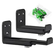 Soundbar Mounting Bracket, Double Adjustable Deep Wall Sound Mounts | Anti-Drop Soundbar Wall Shelf, Soundbar Bracket Under TV for Home, Cafe, Hotel