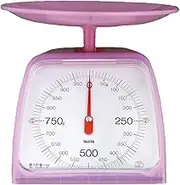 Tanita KA-001 CP Cooking Scale, Kitchen Scale, Cooking, Analog, 2.2 lbs (1 kg), 0.1 oz (5 g) Unit, Pink