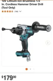 Makita (XPH14Z) 18V LXT® Brushless 1/2" Hammer Driver-Drill (Tool Only)