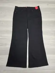 Spanx Flare Jeans Womens Size 1X Black High Rise Slimming Stretch Pull On NEW