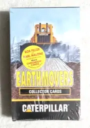 Caterpillar Earthmovers Series 2 Cards Sealed Box ~ Karl Malone Bob Feller Auto?