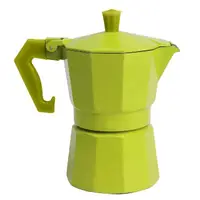 在飛比找momo購物網優惠-【EXCELSA】Chicco義式摩卡壺 綠3杯(濃縮咖啡 