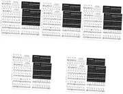 Mikinona 10 Sets Beginner Piano Decal Keyboard Notes Strip Piano Accessories Sticker Labels