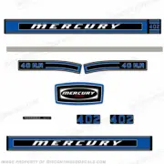 Fits Mercury 1975 40HP Outboard Engine Decals