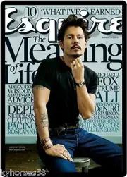 Esquire Magazine Cover Johnny Depp Refrigerator Magnet