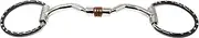 Professional Equine Horse 5" Mouth Studded Dee Ring Sweet Iron Snaffle Bit w/Copper Rollers 3510B