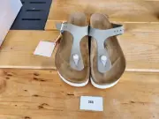 Birkenstock Papillio Gizeh Grooved Sandal - EU 38 - L7/M5 - Dove Gray