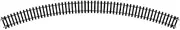 Hornby R609 Double 3rd Radius Curve HO/OO Gauge, 45-Degree