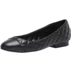Steve Madden Womens 7 M Black Quilted Pointed Toe Ballet Flat Shoe NIB XE6