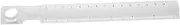 Tool Straight Ruler 2X Magnifying Bar Plastic Scale Ruler for School and Home Use