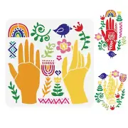 Reusable Plastic Drawing Stencils for DIY Crafts, Painting, Scrapbooking & More