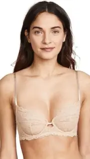 Calvin Klein Women's Seductive Comfort Unlined Lace Bra sz 34d or 40ddd