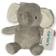 CARTERS Plush GRAY ELEPHANT Lovey #68091 New