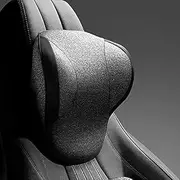 Comfortable Car Memory Foam Car Travel Pillow Neck Pillow to Ease Fatigue Auto Headrest Lumbar Support for Car Office Home Chair (Color : Black-Red-Neck) (Color : Blackneck)
