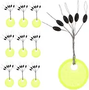 Abaodam 100Pcs Float Rubber Stoppers for Fishing Accessories Lightweight and Durable Cord Stoppers for Anglers Enjoying Weekend Fishing Trips