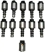 0DD DQ400 Automatic Transmission 11Pcs/Set Solenoid Valve Kit Compatible for Volkswagen Audi Hybrid Car Accessories Car Parts