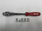 Snap-on Tools NEW PEARL RED Hard Grip 1/4" Drive LONG Flex Ratchet THLFD72PR