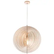 Oasis Spiral Plywood Pendant Light