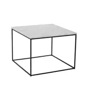 Modern Furniture LUCIO Marble Coffee Table 60cm - White